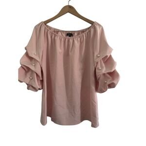 MSK Elegant Pink Off-Shoulder XL